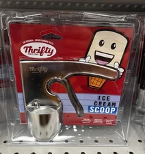 Thrifty Old Time Ice Cream Scoop Scooper Stainless Steel Rite-Aid Holiday