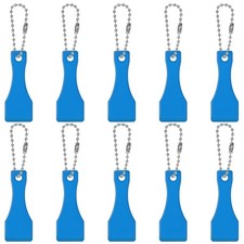 10 Pcs Lottery Ticket Scratcher Tool Plastic Scraper Keychain Lotto Keyring