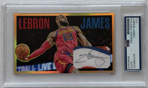 LeBron James Signed 3x5 Custom Card PSA/DNA Slabbed #23 Cavaliers Auto NBA HOF 