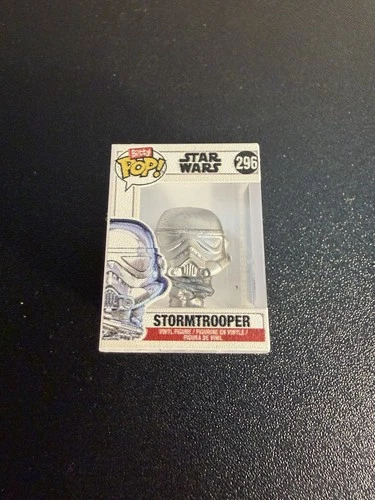 Funko Bitty Pop Star Wars Chrome Stormtrooper #296 Mystery 1/6 Chase silver