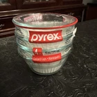 Pyrex Custard Cups - 4 Pack 6-oz Glass Prep Dishes  New, Sealed