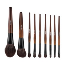 9-Piece Makeup Brush Collection - Foundation  Eyeshadow Blending Soft Bristles