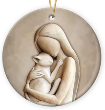 Cat Lover Gifts for Women 2025, Cat Ornament Christmas Keepsake, for Pet Owners,