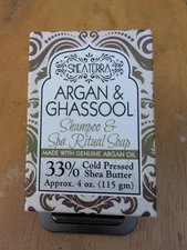 Shea Terra Organics, Argan And Ghassool, Holistic Skin Care Herbal soap 4oz