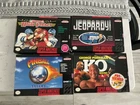 New Listingsnes games lot jeop, George f, super h,pinball