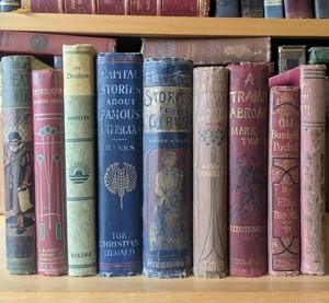 Lot of 8 Vintage Old Rare Antique Hardcover Books - Mixed Color - Random