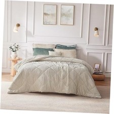 King Velvet King Duvet Set, Luxury King/Cal King Champagne Duvet Cover Set