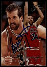 1994-95 Flair #25 Bill Wennington Signed Card Auto IP