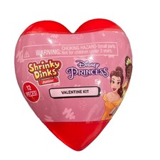 Disney Princess Shrinky Dinks Junior Valentine Kit For Kids. 12 Pieces. New