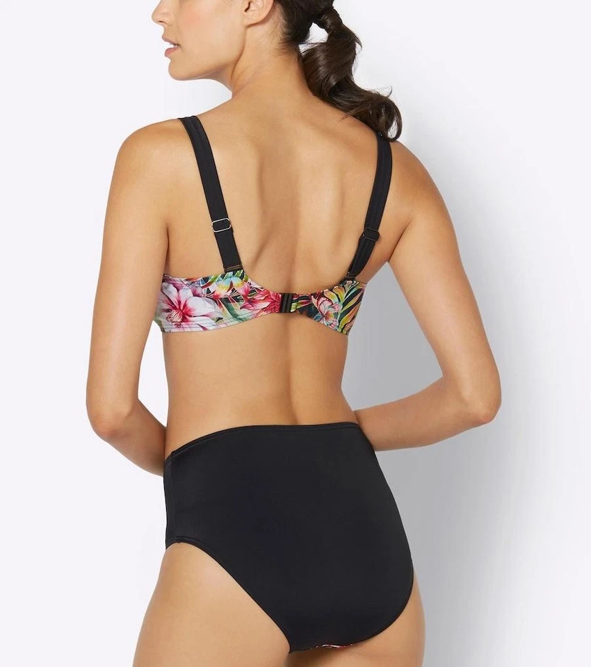 Feel Good Damen Bügel Bikini Bademode Schwarz Bunt Gr. 42 (Cup-F) Neu - Bild 3 von 3
