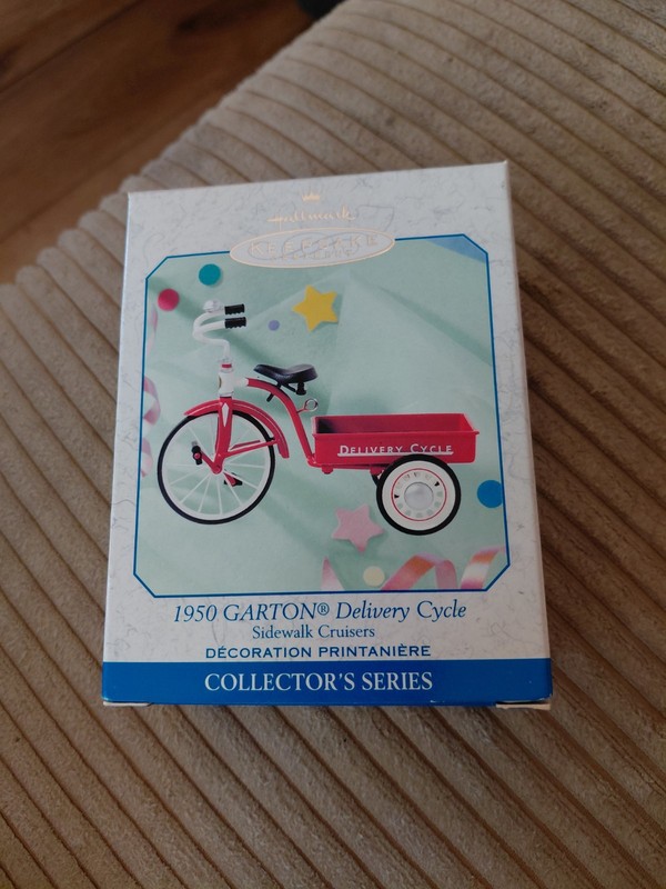 Hallmark Christmas Ornament 1950 Garton Delivery Cycle MIB