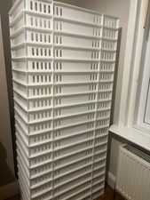 Used plastic stacking Bakery Trays x 20