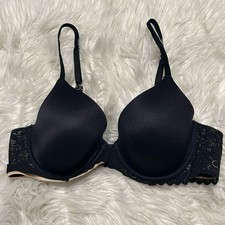 Aerie 34C Bra Black Real Sunnie Full Coverage Underwire Back Closure