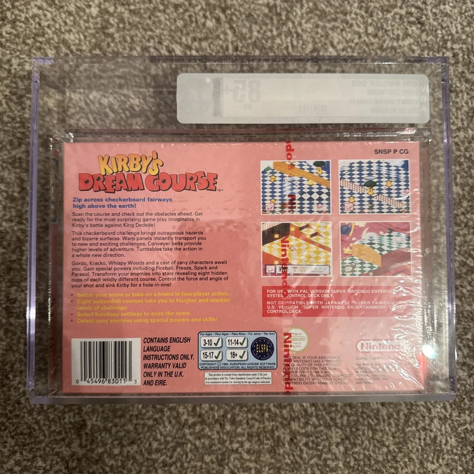 Kirby’s Dream Course  - SNES - Nintendo - PAL UK - New Sealed - Graded VGA85+ - Image 2 of 4