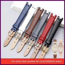 Genuine Leather Durable Waterproof Watch Band Women for Anne Klein AK 2156 2157