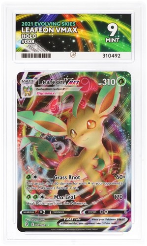 Leafeon VMAX graded ACE 9 for sale on eBay