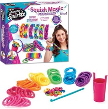Shimmer n Sparkle Squish Magic Bubble Bands Loom band making kit, friendship