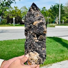5.1LB Natural Sphalerite Crystal Cave obelisk quartz crystal Wand Point Healing