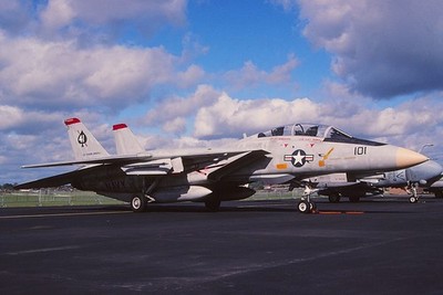 Original Farbdia F-14A Tomcat AJ-101 of VF-41 US Navy