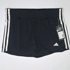 Adidas AH4431 Boys' XL 16 3-Stripe Mesh Shorts, Black