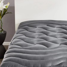 Cooling Queen Mattress Topper, Premium Zoned Cool Mattress Pad Cover, Padded Mat