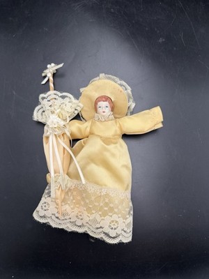 Vintage Meravic Porcelain Head Doll w/ Parasol Blue Springs MO 