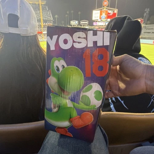 Nintendo Yoshi Bobblehead Dodgers Exclusive Super Mario Galaxy Movie Collectible