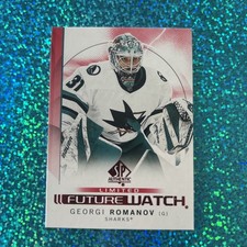2024-25 SP Authentic#161 GEORGI ROMANOV Red Limited Future Watch SJ Sharks (RC)
