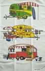Retro Caravan Cotton Kitchen Tea Towel – Travel Theme
