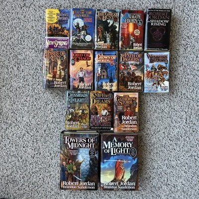 Complete Wheel of Time Series Lot 1-14 + Prequel Robert Jordan Books 2 Hc 1st Ed