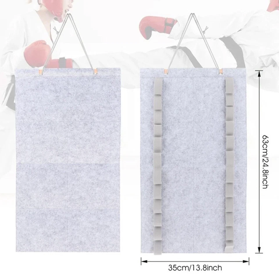 Black 12 Belts Karate Black Belt Display Rack, Taekwondo Belt Display Rack,1934 - Image 4 of 4