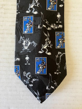 Looney Tunes Stamp Collection Men's Necktie Tie Polyester Bugs Bunny Taz 57"