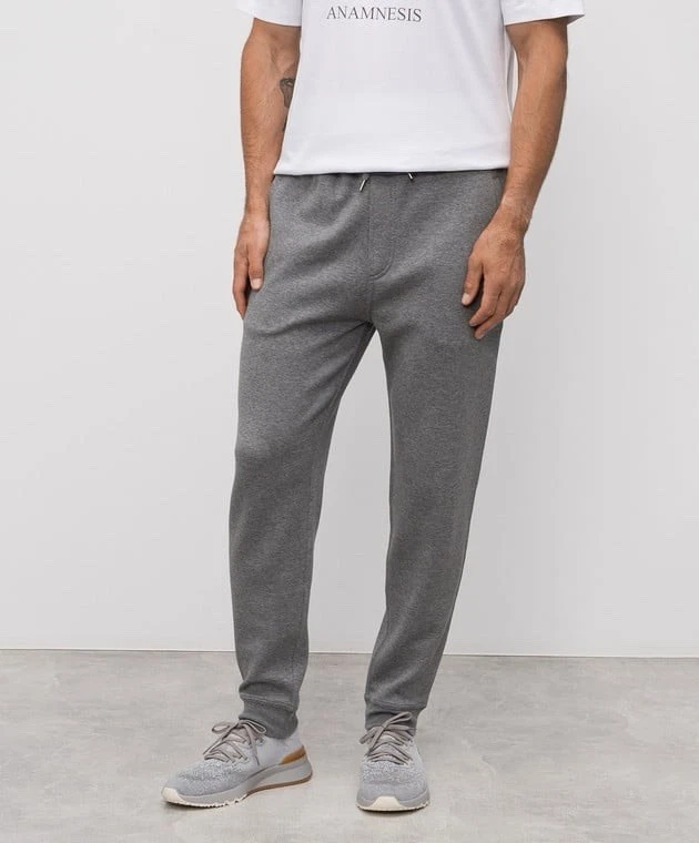 Brunello Cucinelli — Brunello Cucinelli Grey Melange Joggers size XL In excellent condition