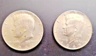 PAIR OF 1967 KENNEDY HALF DOLLARS, 40% SILVER