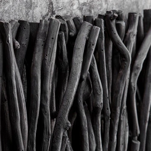 Uttermost 04331 Gathered Teak Black Wood Wall Decor - Picture 6 of 7