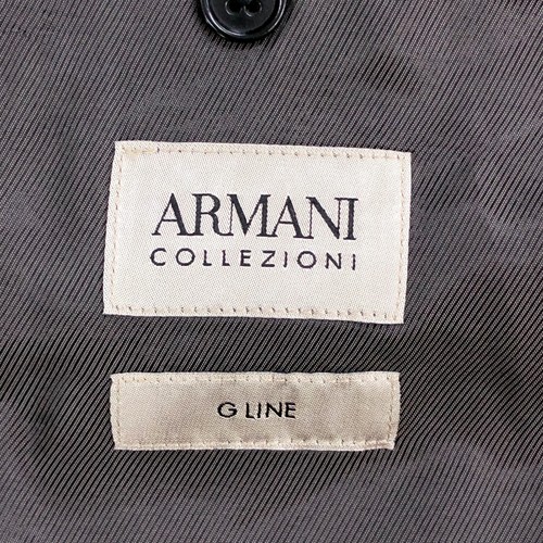 Armani Collezioni Suit Mens 40S G Line Slim Fit Vigin Wool Black *TINY FLAW - Picture 20 of 24