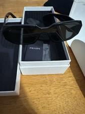 Prada PR17WS 1AB5S049 Women's Sunglasses 49 mm Black / Dark Grey Lens