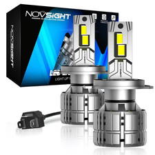 NOVSIGHT H4 9003 LED Headlight Bulbs 200W 40000LM 2-Sided White Kit Hi/Low Beam