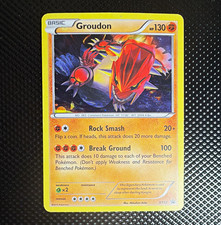 Groudon XY52 - Incorrect Holo Error - RARE LOW POP - Pokemon - HP on eBay