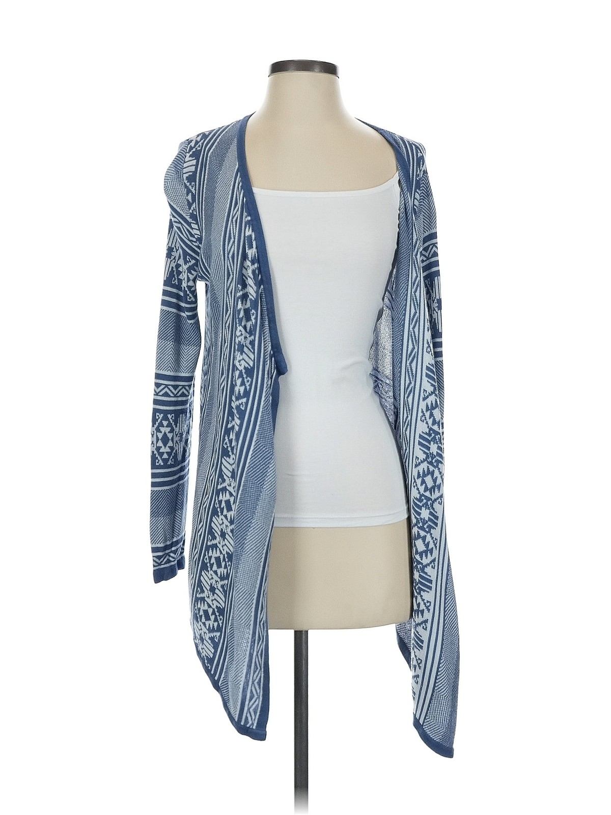 Faded Glory Women Blue Cardigan S