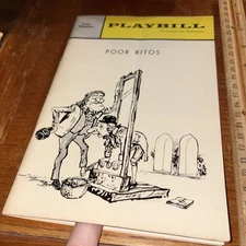 POOR BITOS, PREMIERE PERFORMANCE, PLAYBILL, NOVEMBER 1964, CORT THEATRE