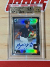2015 Bowman Chrome Draft - Kyle Tucker Black Refractor Auto /35 BGS 9.5