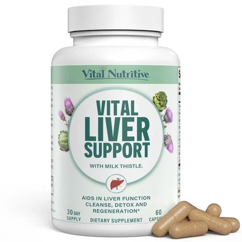 Vital Liver Support New Formula Liver Supplement and Liver Vitamin – 9-in-1 L...