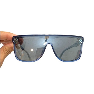 Blenders Blue Deep Sunglasses Unisex OS  Blue Toucan Flat Top Shield Eyewear