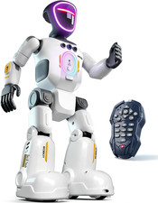 Robot Toy for Kids, Voice Recording Playback Remote Control Robot, LED Faces Int
