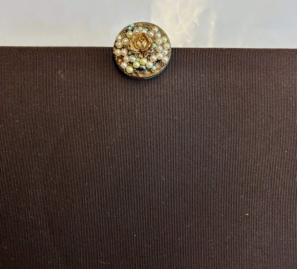 Cartera Garay Vintage Bolso sin asas Bolso de mano con cambio adjunto Cartera Marrón Foto 4 de 4