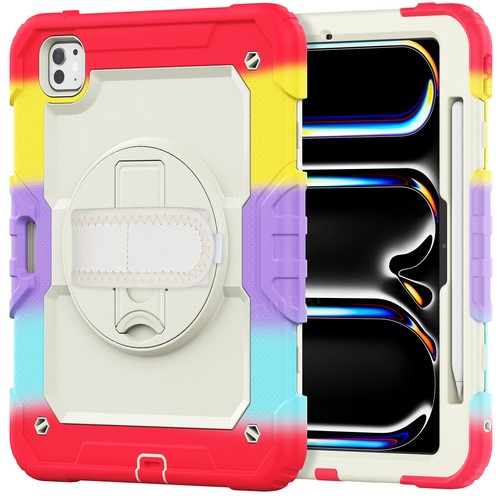 Für iPad 5/6/7/8/9/10 Gen Air 4 5 6 Pro 11 13 Hybrid Outdoor Tasche Gurt Hülle - Bild 184 von 225