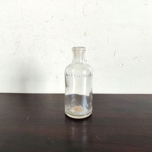 1940s Vintage Lambert Listerine Mouthwash Bottle Old Collectible G914