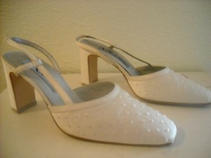 cream evening shoes