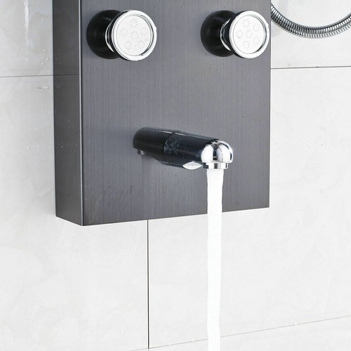 Pannello colonna doccia idromassaggio inox pioggia cascate led soffione doccia - Foto 201 di 250